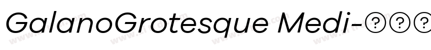 GalanoGrotesque Medi字体转换
